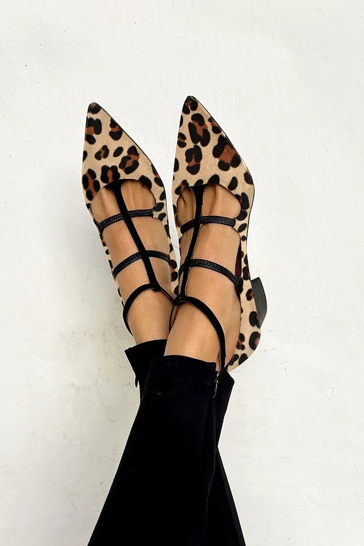 Ludovica™ | Ballerines avec imprimé animal et belles brides