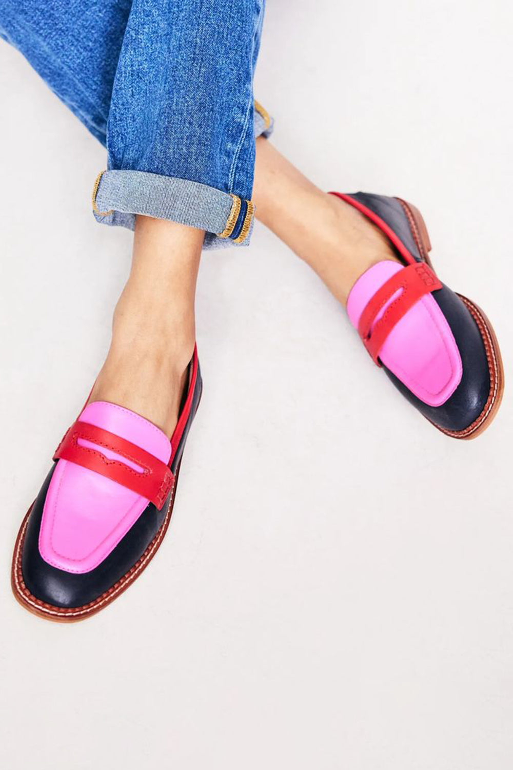 Lunessa | Sorte de mocassins avec accent coloré