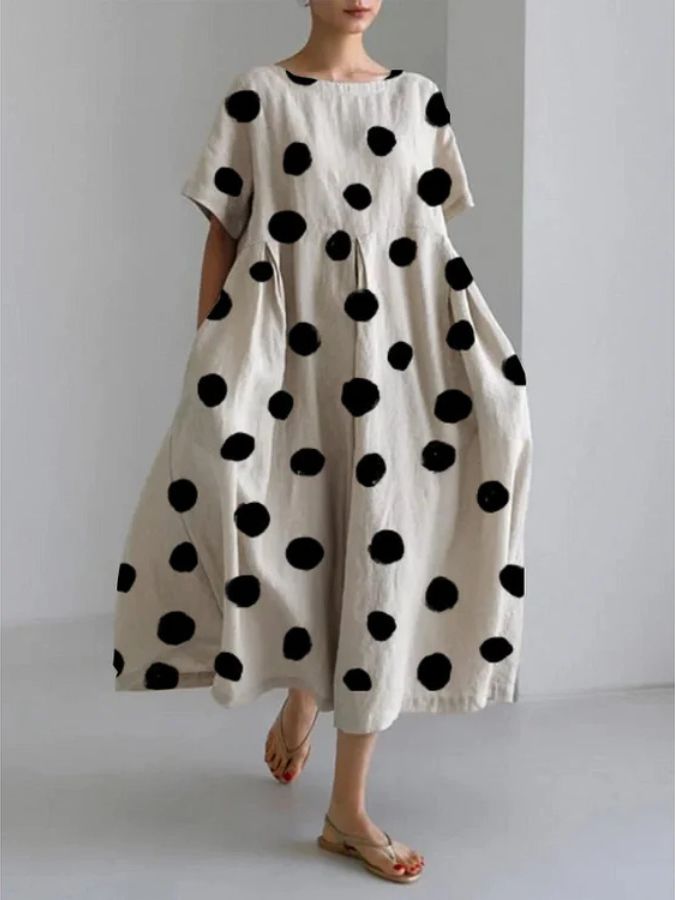 LUNA - VESTIDO CASUAL CON PUNTOS