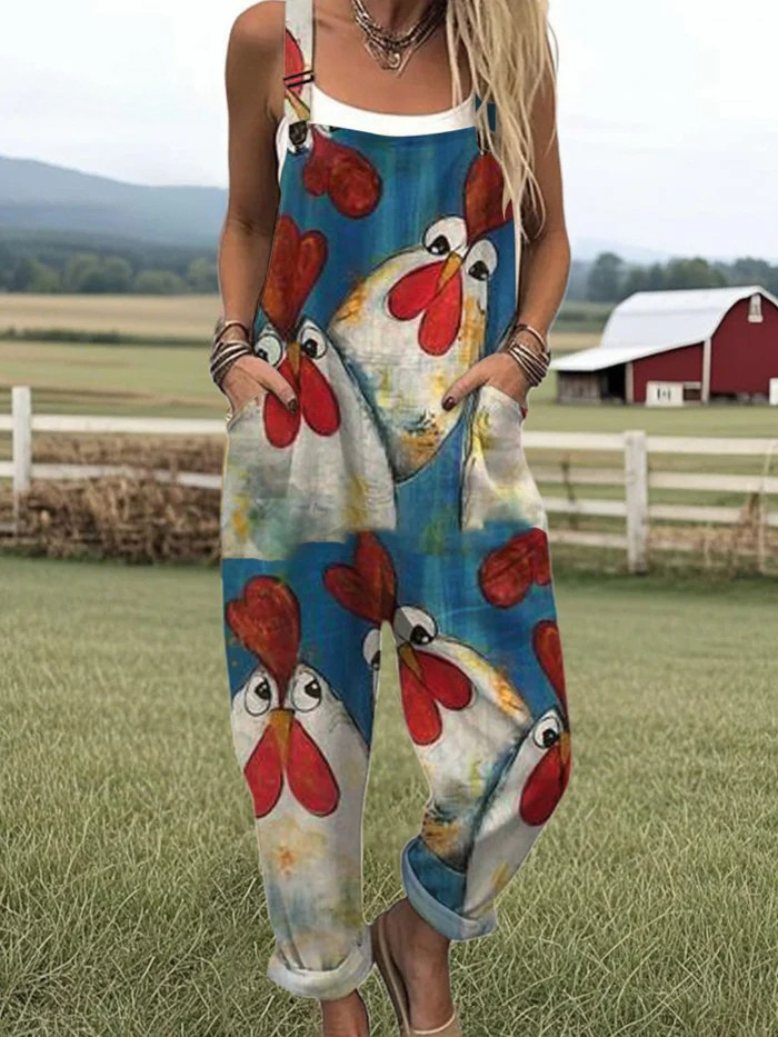 Mono Vintage Floral Pierna Ancha