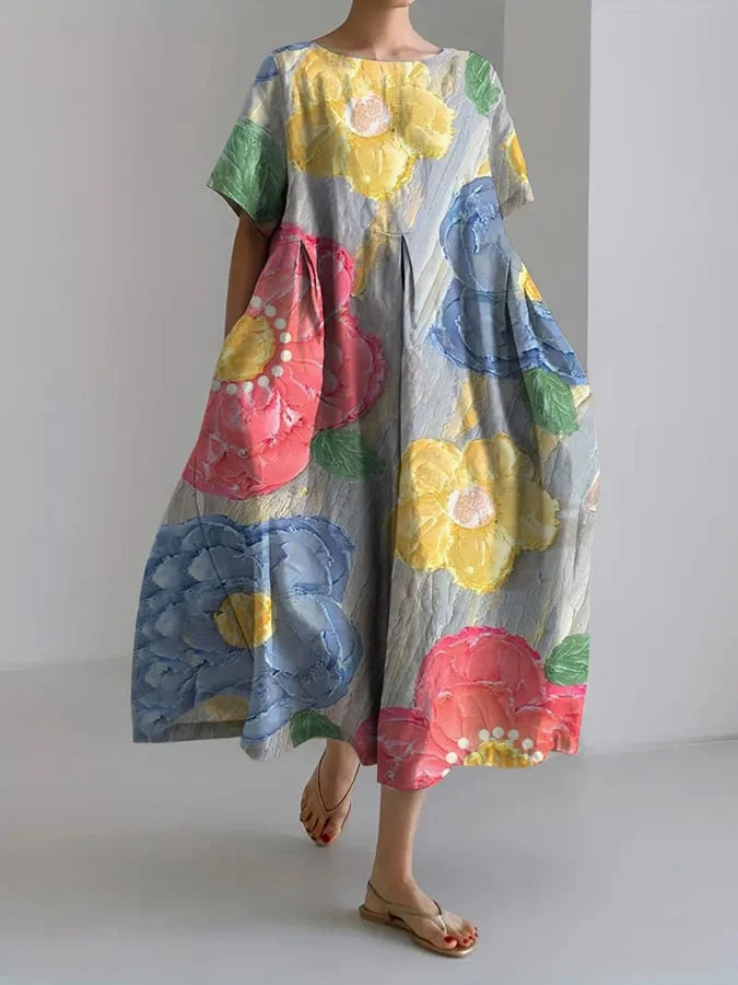 BELLA - VESTIDO MIDI ROMÁNTICO