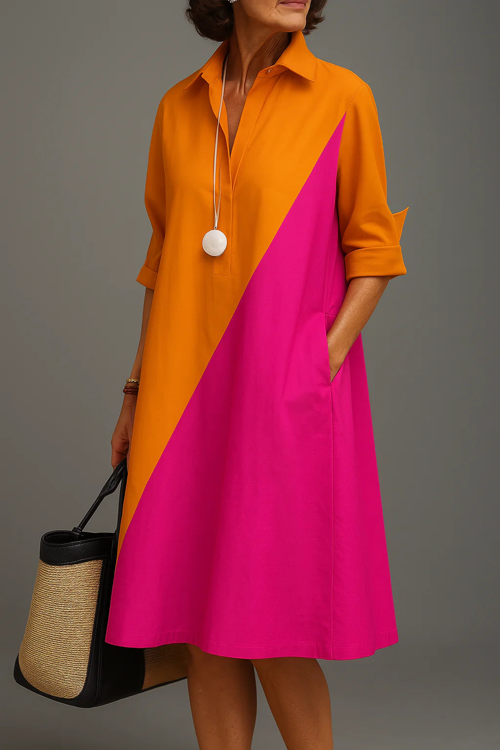 Helene - Vestido Midi Elegante para una Sofisticación Sin Esfuerzo