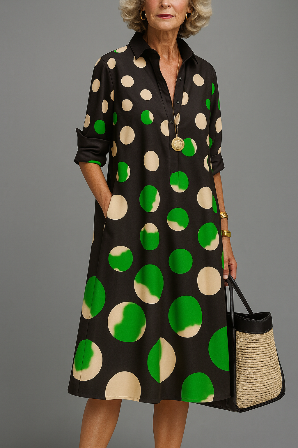 Daniela - Vestido Midi Luxe para una Elegancia Sin Esfuerzo
