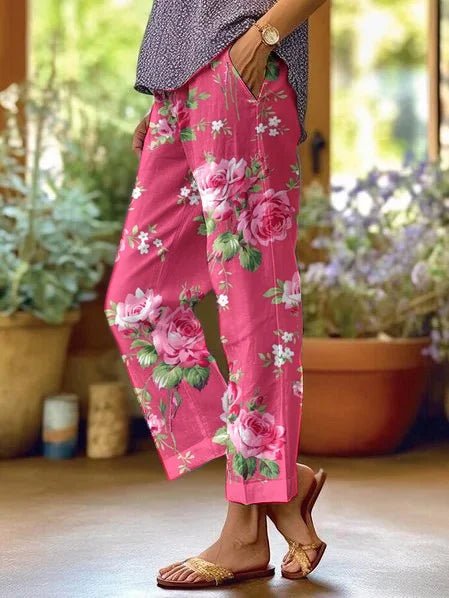 Lilah | Pantalones Casuales Florales
