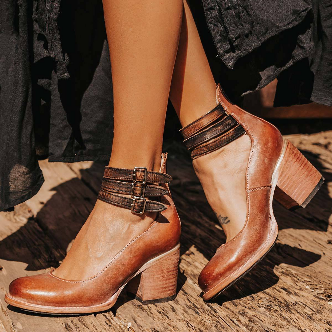 Ginevra™ | Talons hauts avec plusieurs lanières et un large talon