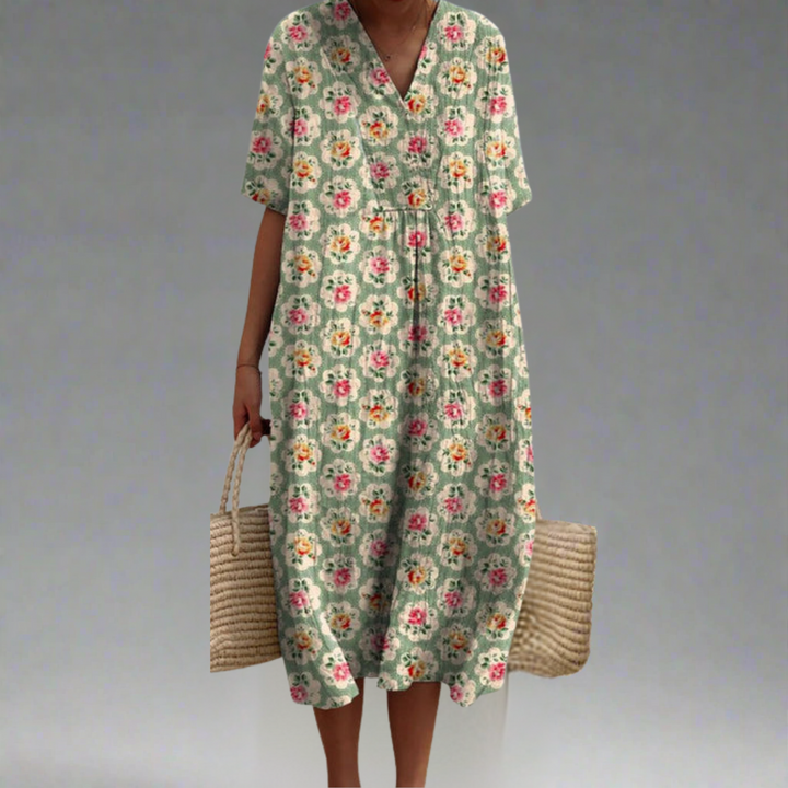 Femke | Robe Vintage à Fleurs - Édition Limitée