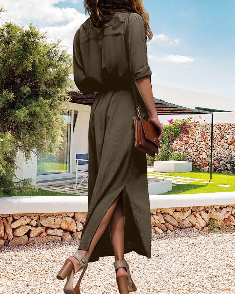 Aluka | Vestido Camisa Sofisticado