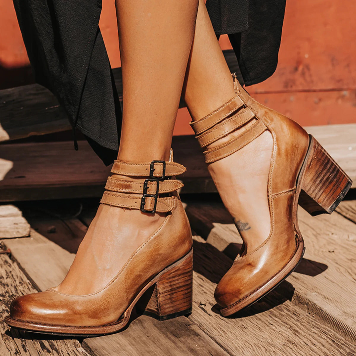 Ginevra™ | Talons hauts avec plusieurs lanières et un large talon
