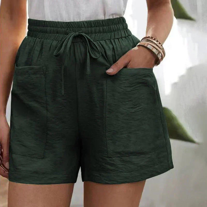 Alani | Pantalones Cortos de Mezcla de Lino Sin Esfuerzo