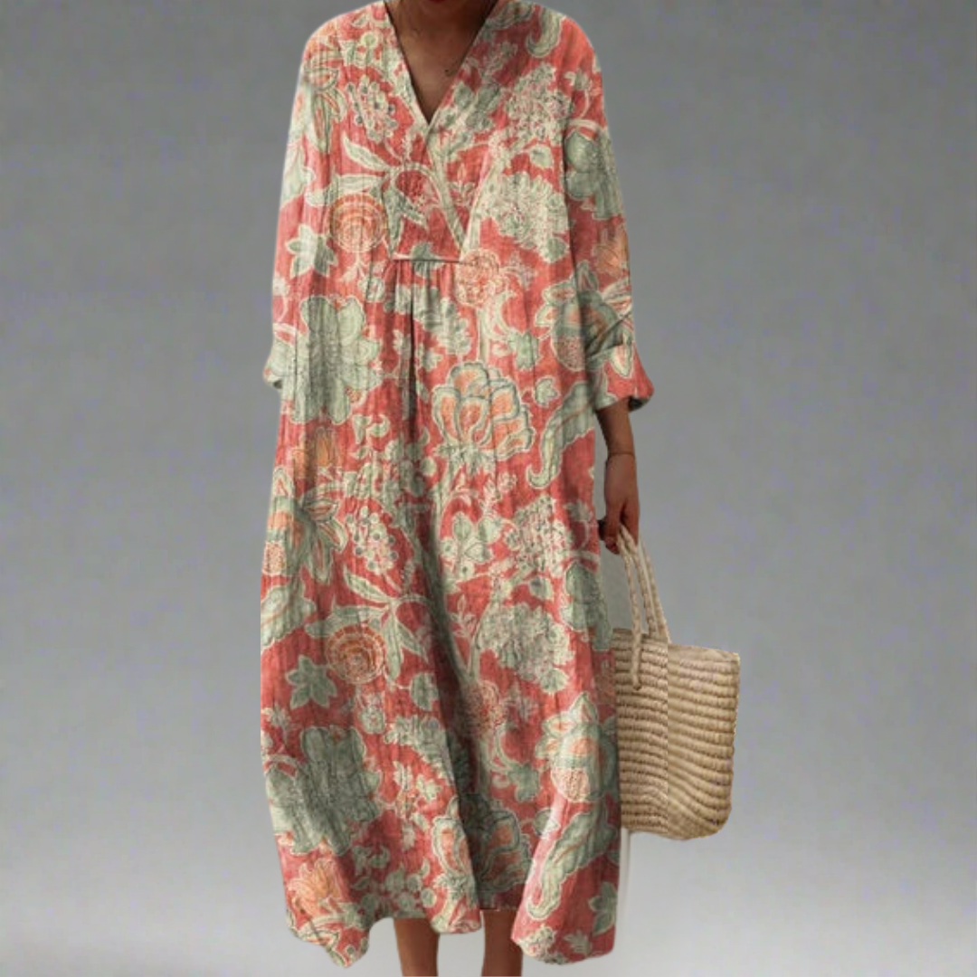 Elin | Robe Vintage à Fleurs