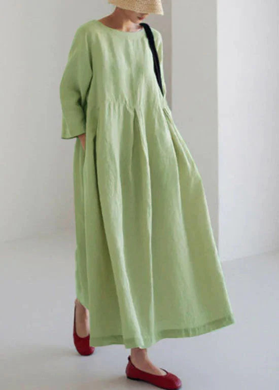 NOVA - VESTIDO CON GRAN PATRÓN FLORAL