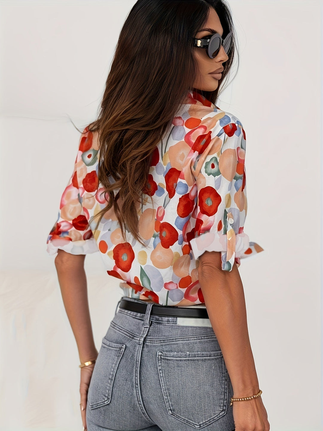 Mylene | Blusa Floral Colorida
