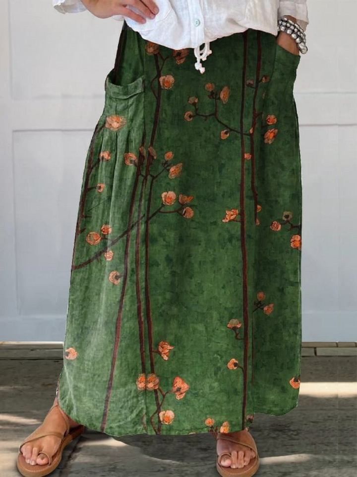 Pradera | Falda de bolsillo de flores silvestres