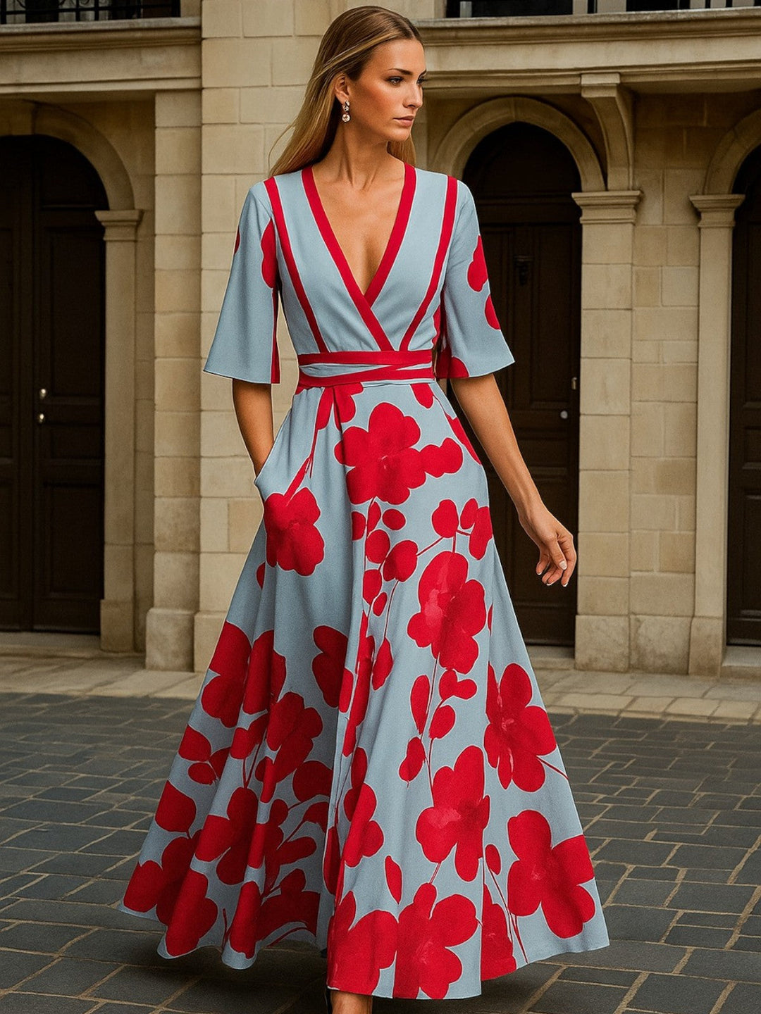 Kali - Vestido de Diseño Milano con Mangas