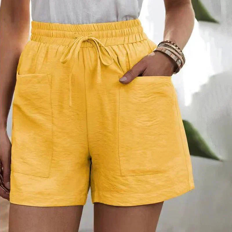Alani | Pantalones Cortos de Mezcla de Lino Sin Esfuerzo