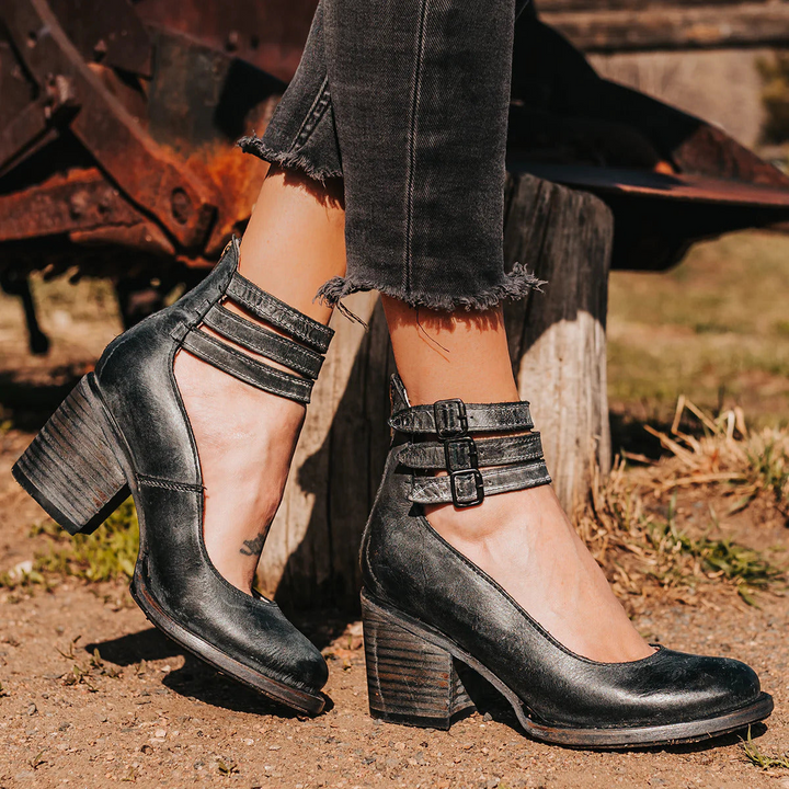 Ginevra™ | Talons hauts avec plusieurs lanières et un large talon