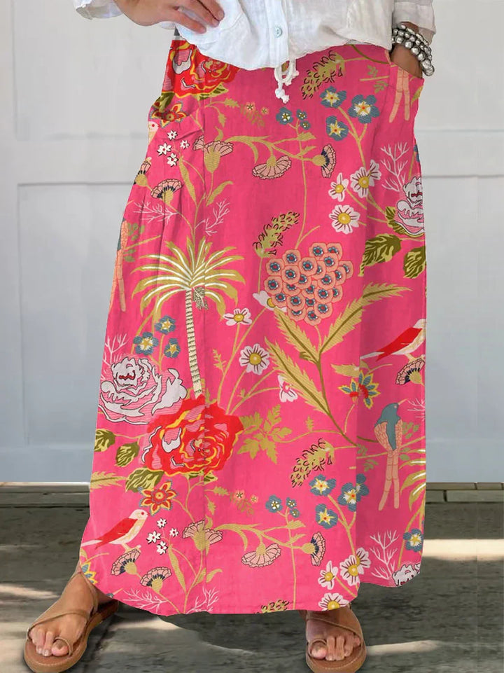 Pradera | Falda de bolsillo de flores silvestres