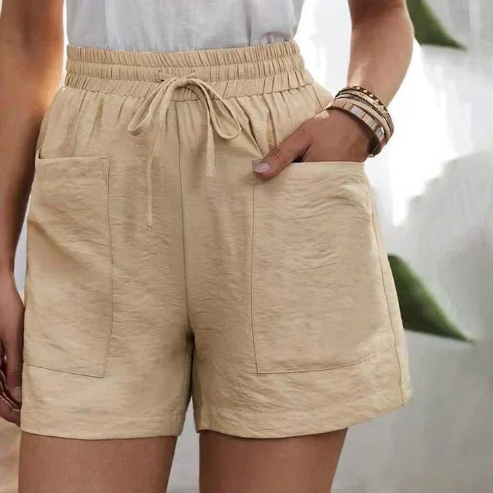 Alani | Pantalones Cortos de Mezcla de Lino Sin Esfuerzo