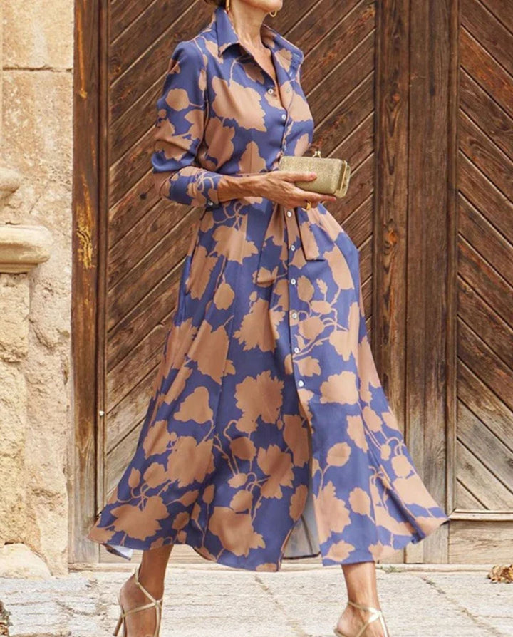 Élise | Vestido Largo Chic de Manga Larga