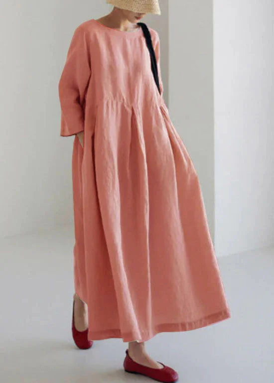 NOVA - VESTIDO CON GRAN PATRÓN FLORAL