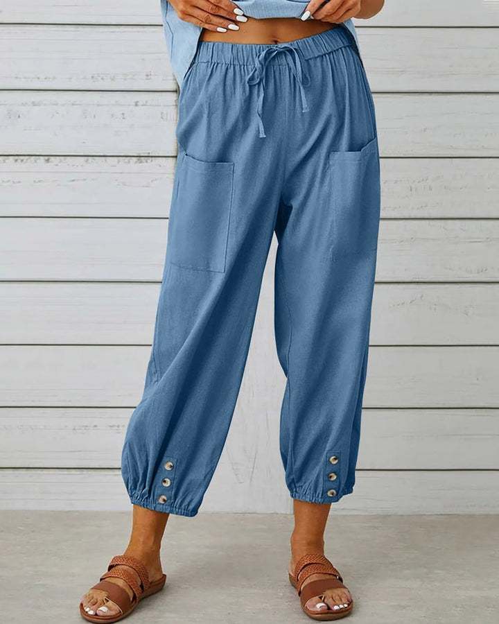 Neve | Pantalón de Cintura Alta Chic