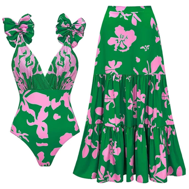 Mandy | Conjunto de Baño Impreso Elegante