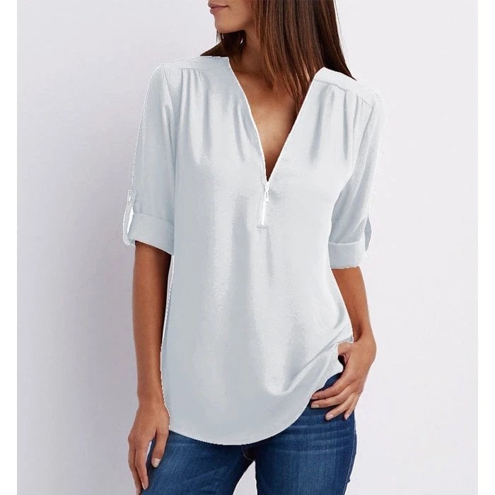 Gwen | Blusa con Cremallera Chic