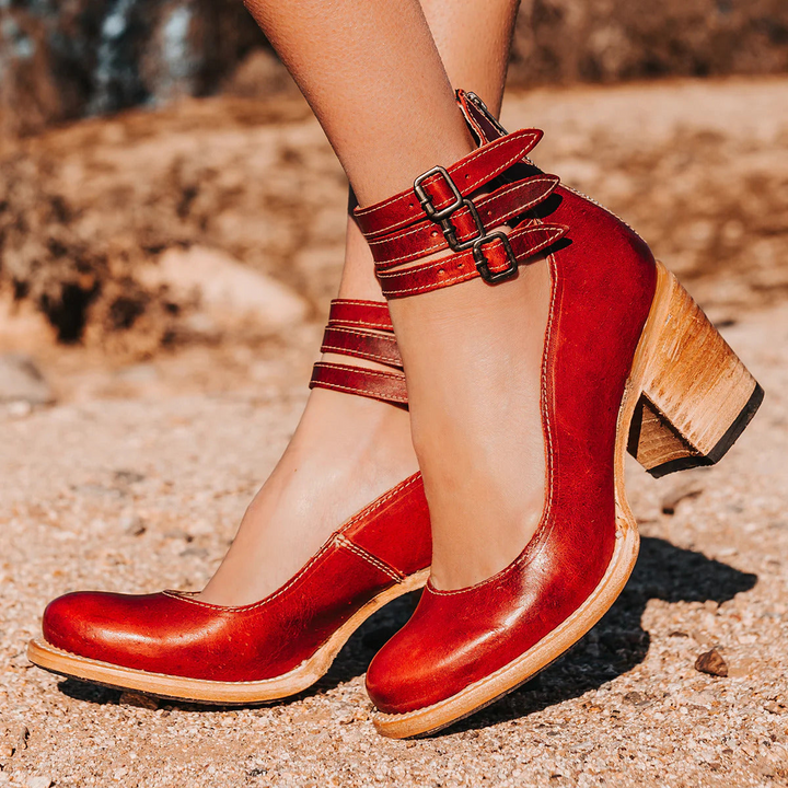 Ginevra™ | Talons hauts avec plusieurs lanières et un large talon