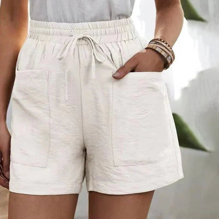 Alani | Pantalones Cortos de Mezcla de Lino Sin Esfuerzo