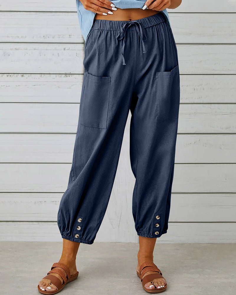 Neve | Pantalón de Cintura Alta Chic