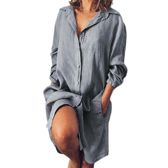 Amira | Vestido Camisa de Moda