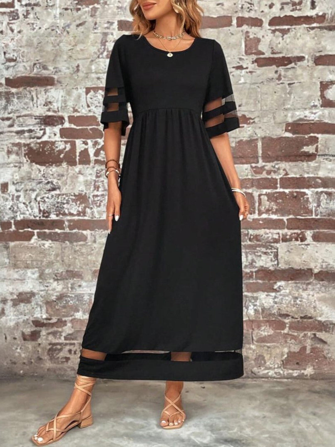 Esme - Vestido Chic con Cobertura que Acentúa la Barriga