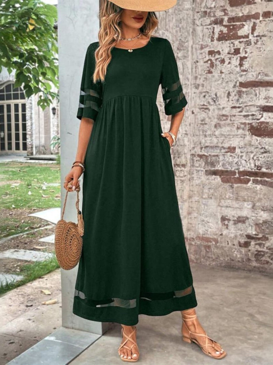 Esme - Vestido Chic con Cobertura que Acentúa la Barriga