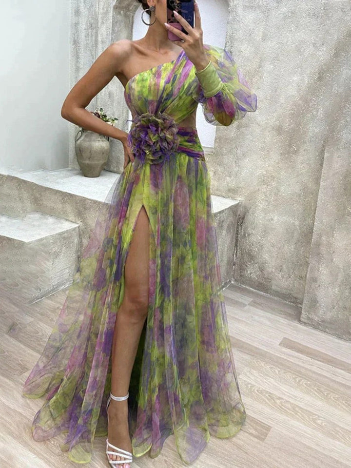 Amelia - Vestido Elegante con Abertura