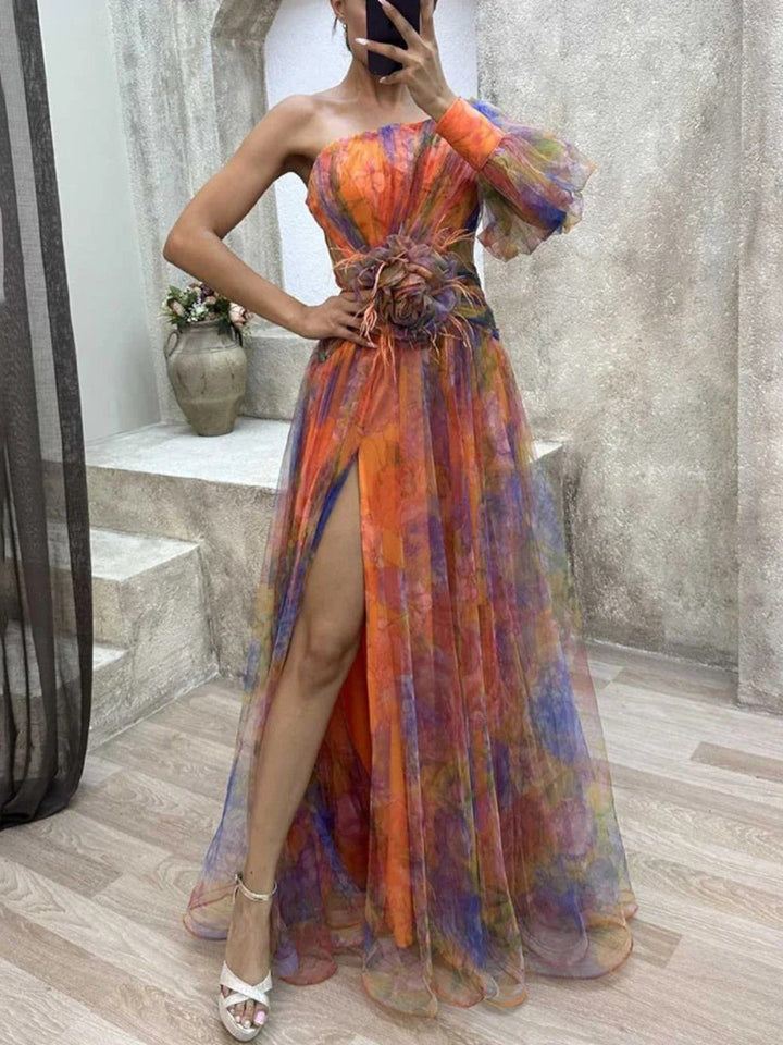 Amelia - Vestido Elegante con Abertura