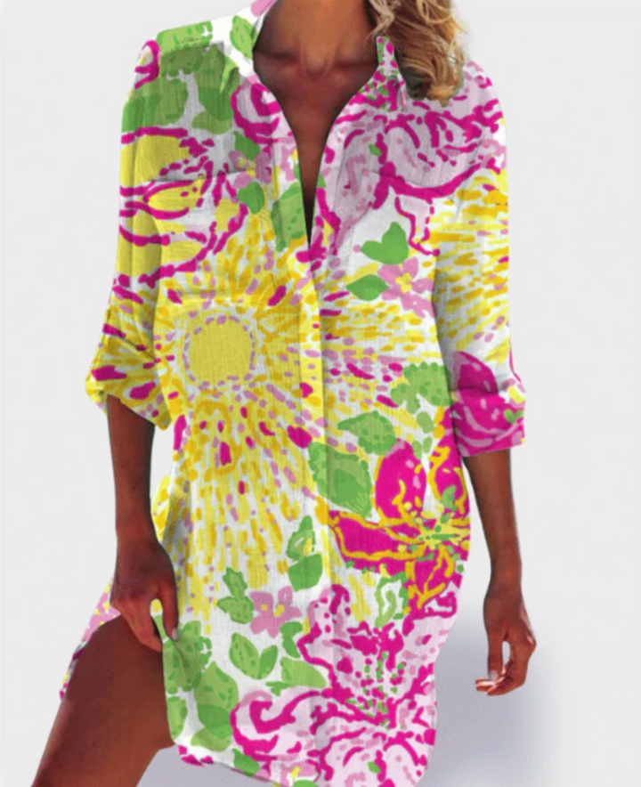 Brigitte | Vestido de Verano Colorido y Ligero