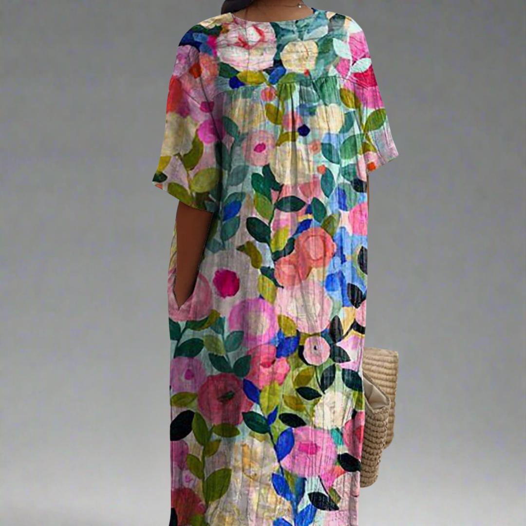 Bente | Robe Vintage à Fleurs