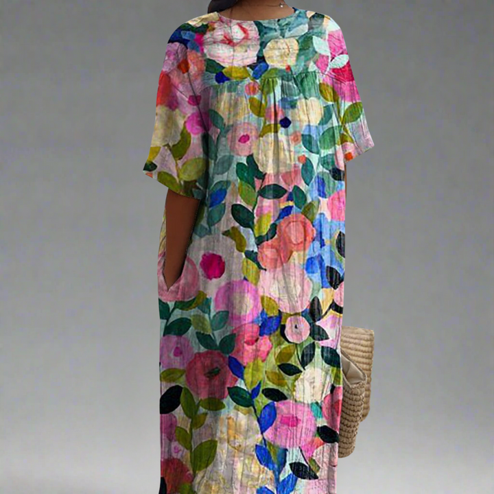 Bente | Robe Vintage à Fleurs