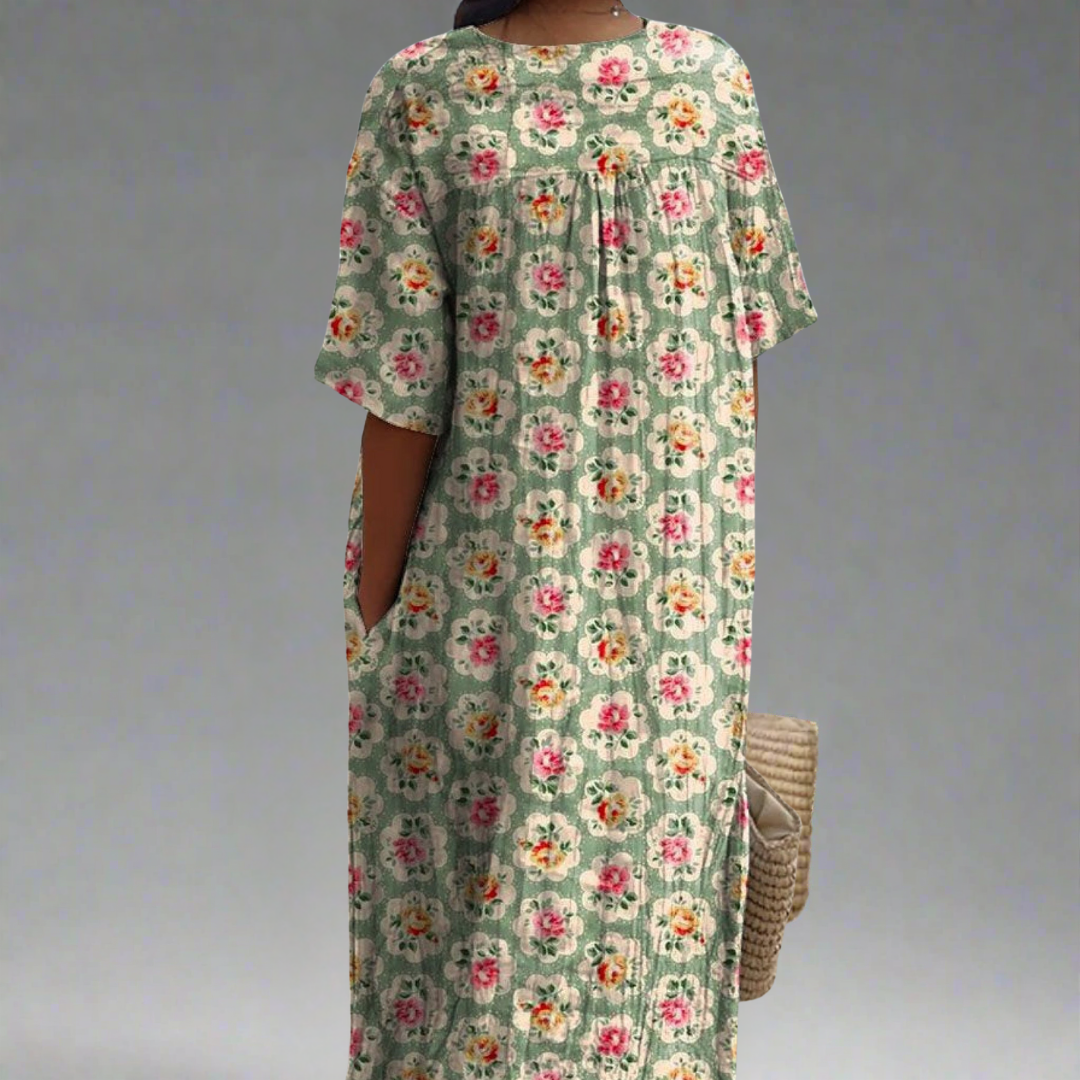 Femke | Robe Vintage à Fleurs - Édition Limitée