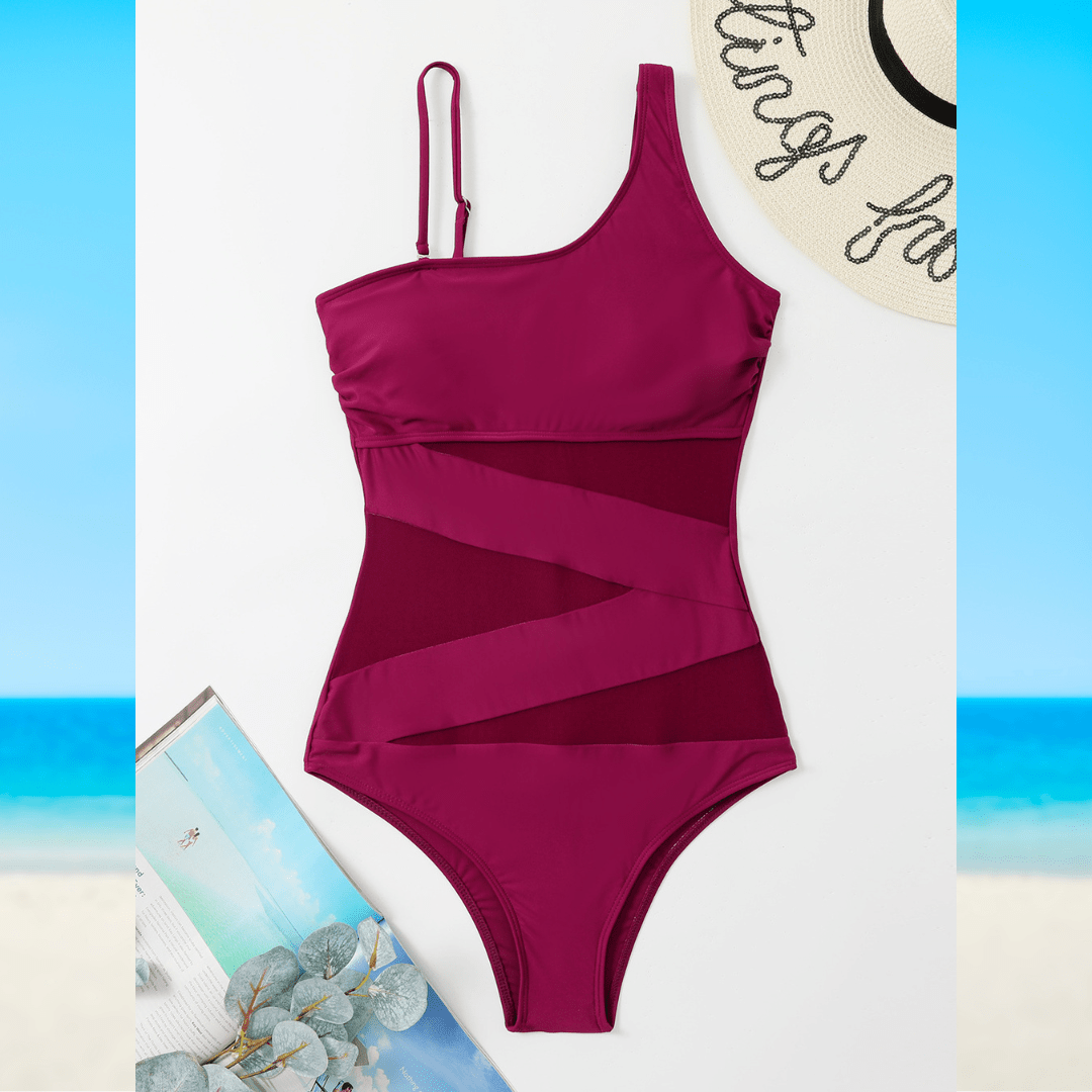 Ava | Traje de Baño Asimétrico de Lujo