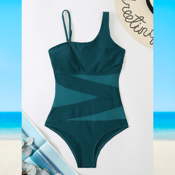 Ava | Traje de Baño Asimétrico de Lujo
