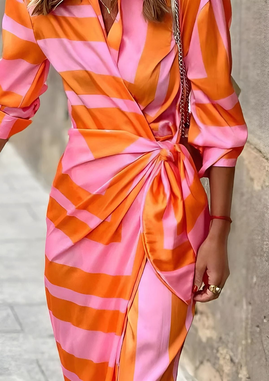 Olivia - Vestido Camisero con Cintura Ajustada