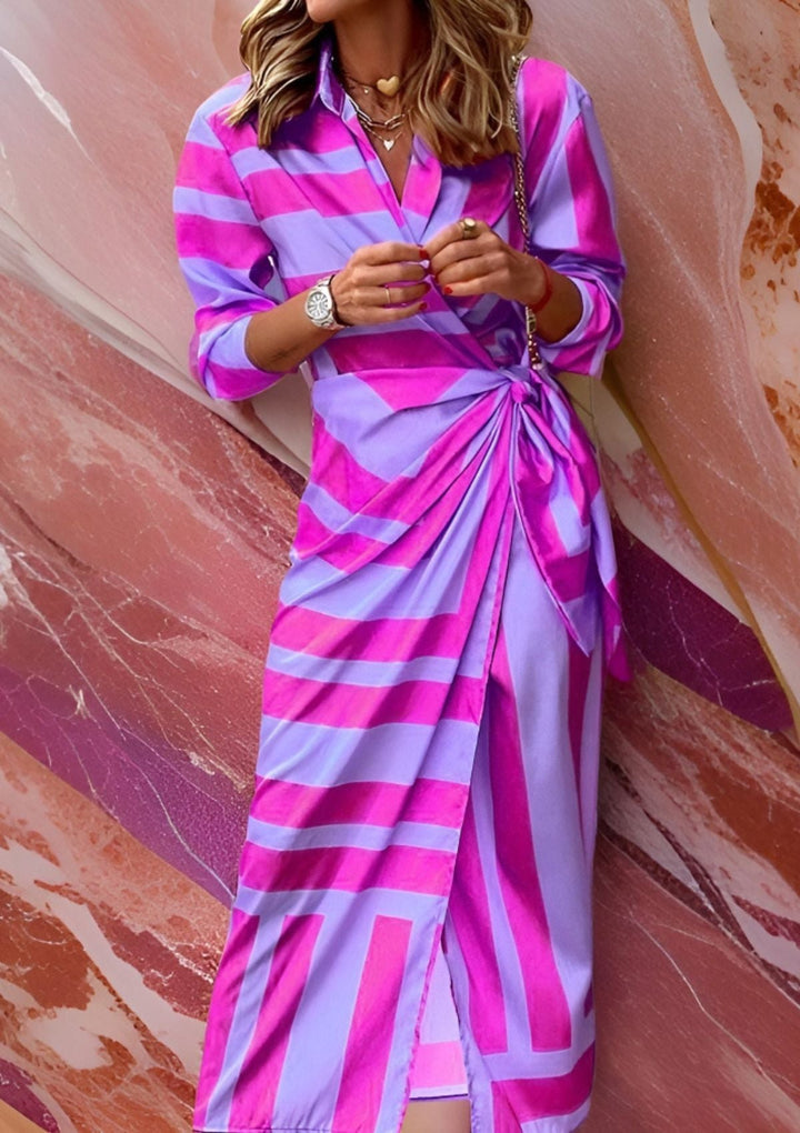 Olivia - Vestido Camisero con Cintura Ajustada