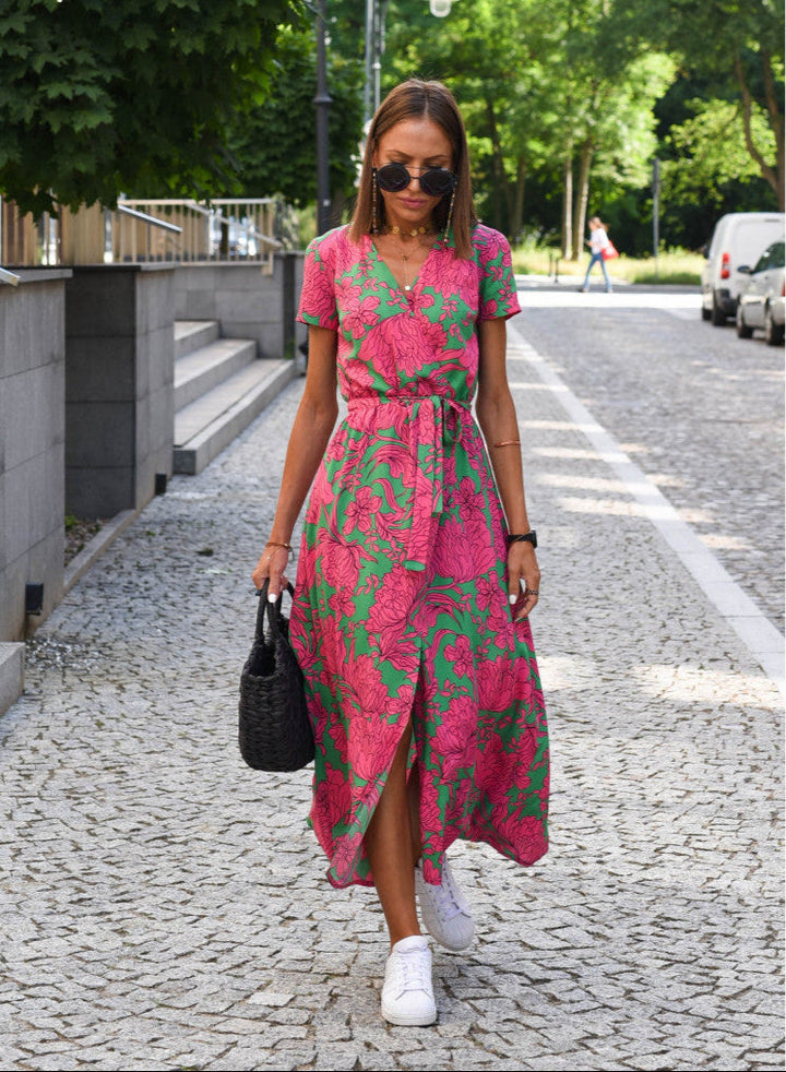 Aureza | Vestido Envolvente Soft Bloom
