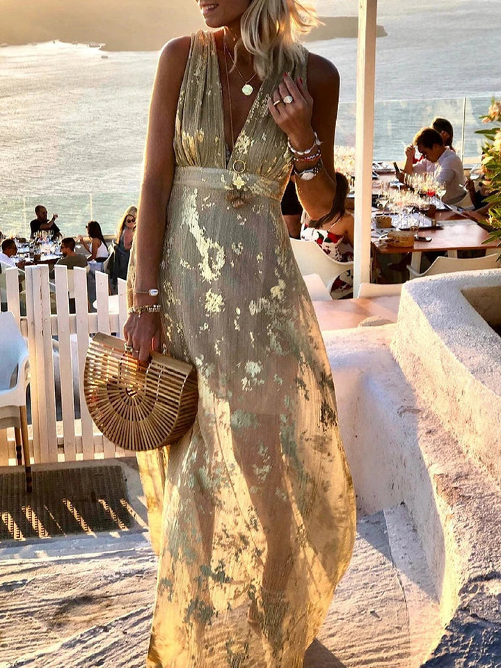 Amy | Vestido Maxi Floral Elegante