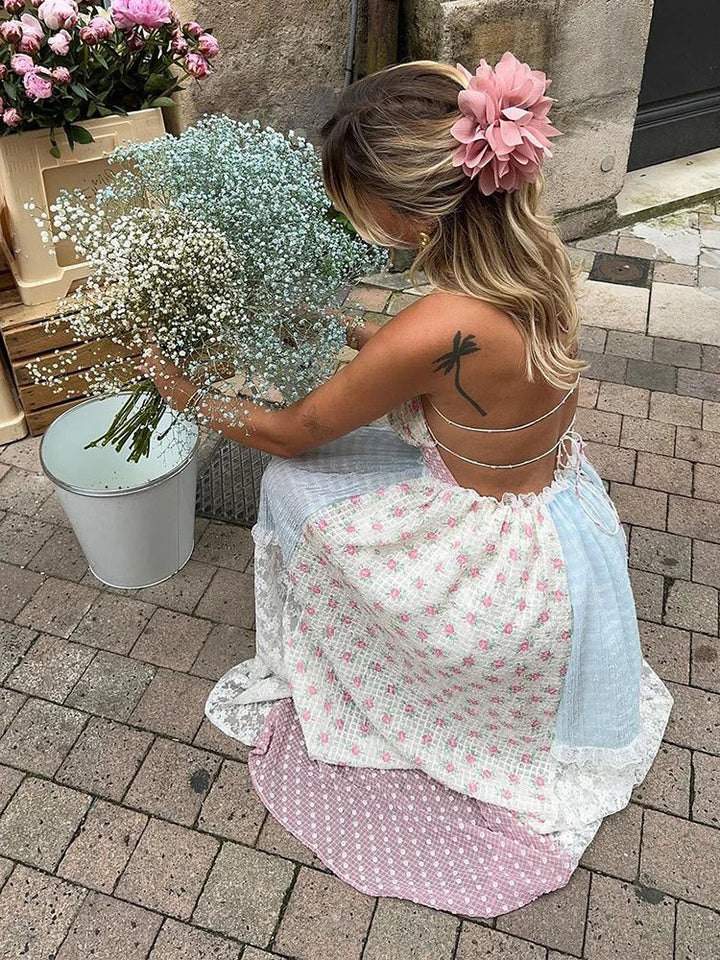 Viviana™ | Vestido Patchwork con Tirantes