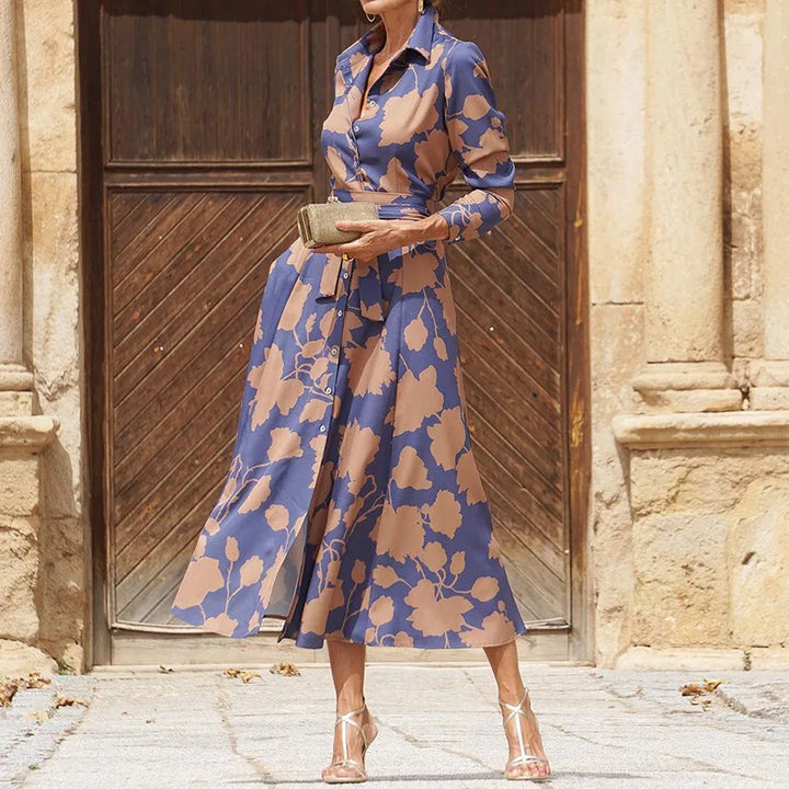 Élise | Vestido Largo Chic de Manga Larga