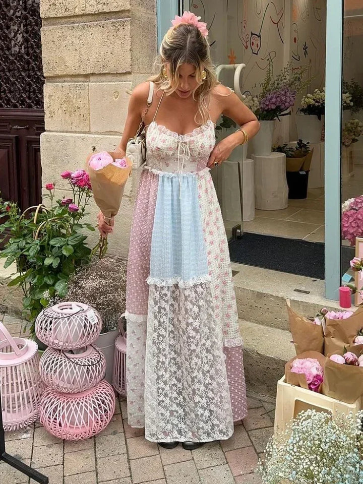Viviana™ | Vestido Patchwork con Tirantes