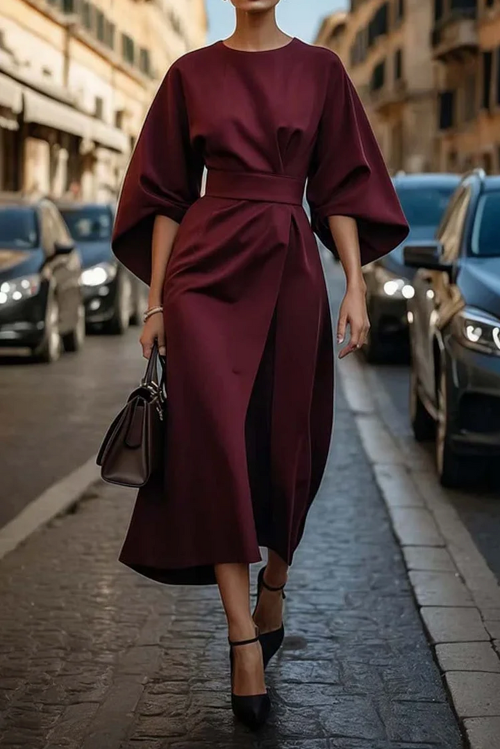 Louise | Vestido de Noche Maxi con Cinturón