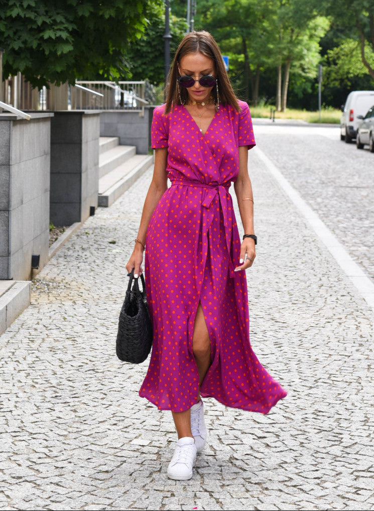 Aureza | Vestido Envolvente Soft Bloom